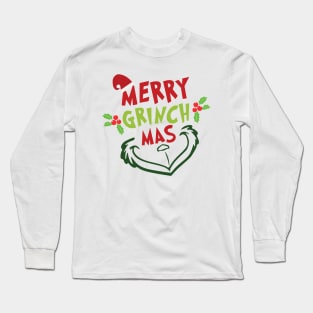 Merry Grinchmas - Great Christmas Gift Grinnch Lovers Long Sleeve T-Shirt